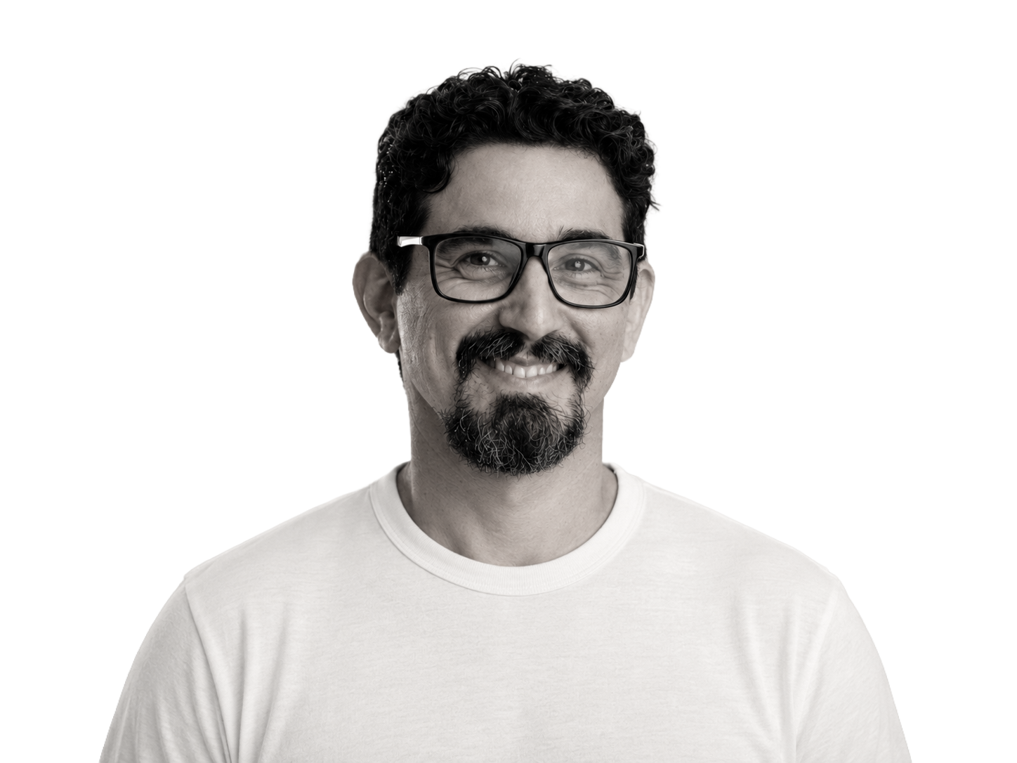 Retrato de Jorge Buffa tramado en píxeles