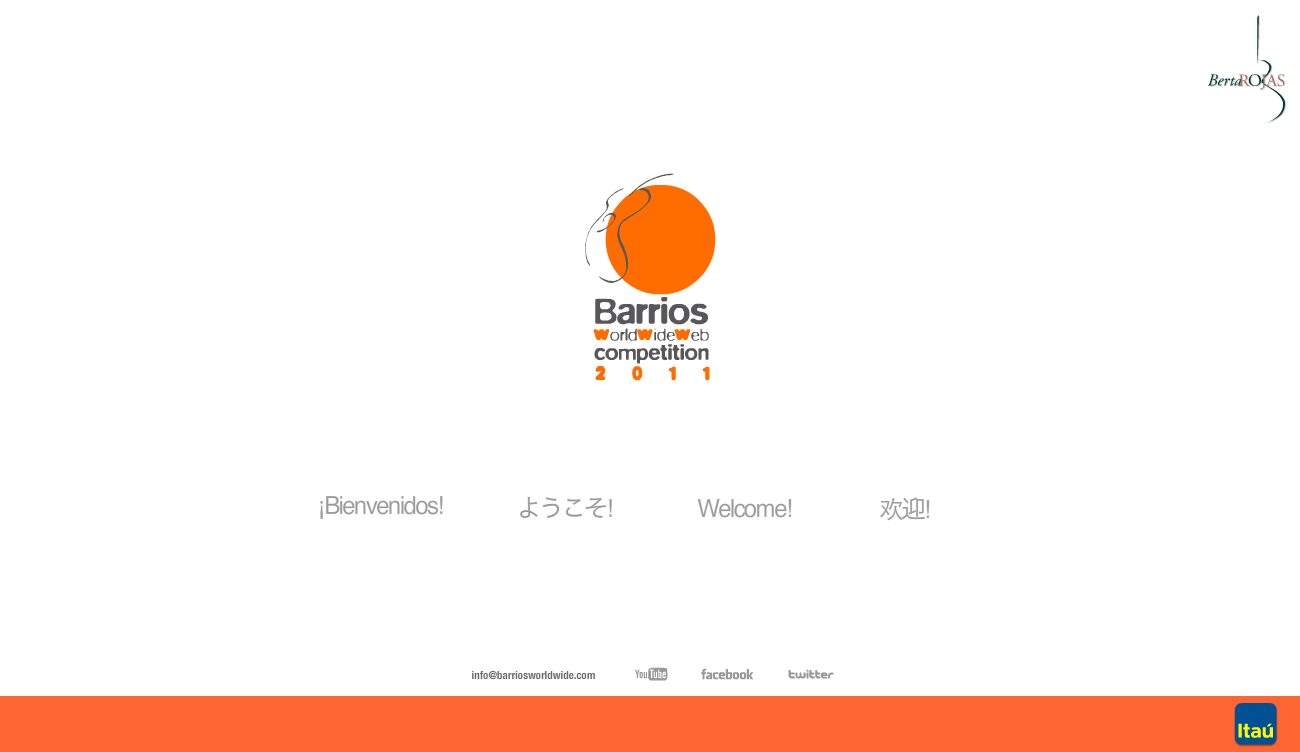 Competition home page — Barrios WorldWideWeb Competition 2011
