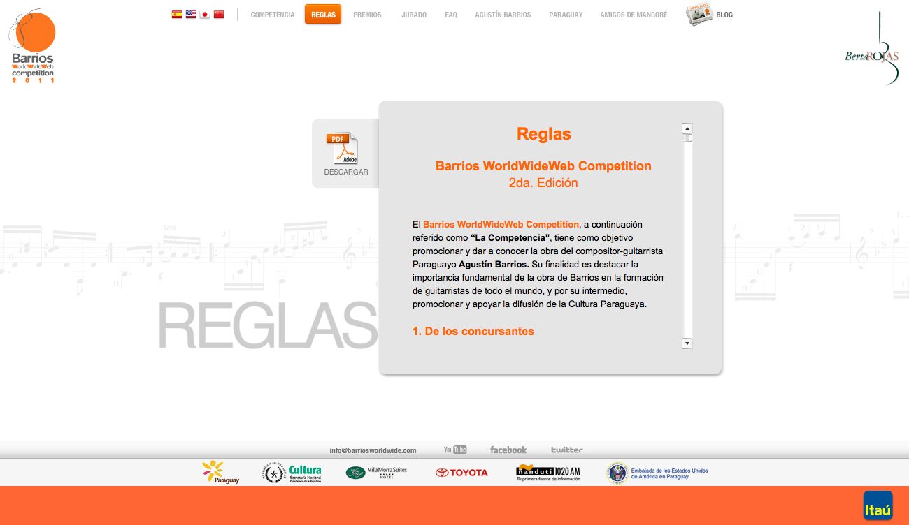 Contest rules — Barrios WorldWideWeb Competition 2011