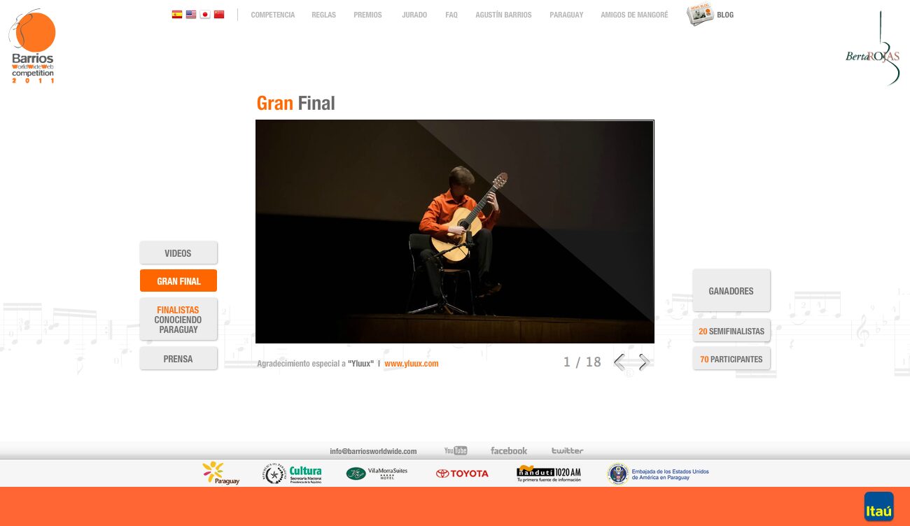 Grand final gallery — Barrios WorldWideWeb Competition 2011