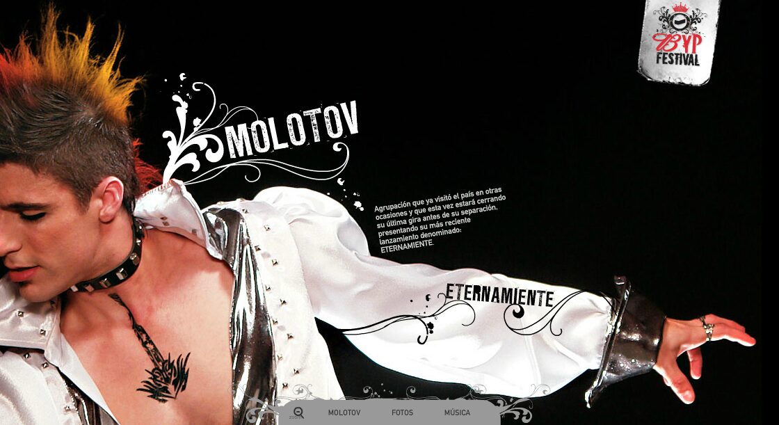 La ficha de Molotov, con la bajada del artista — BYP Festival