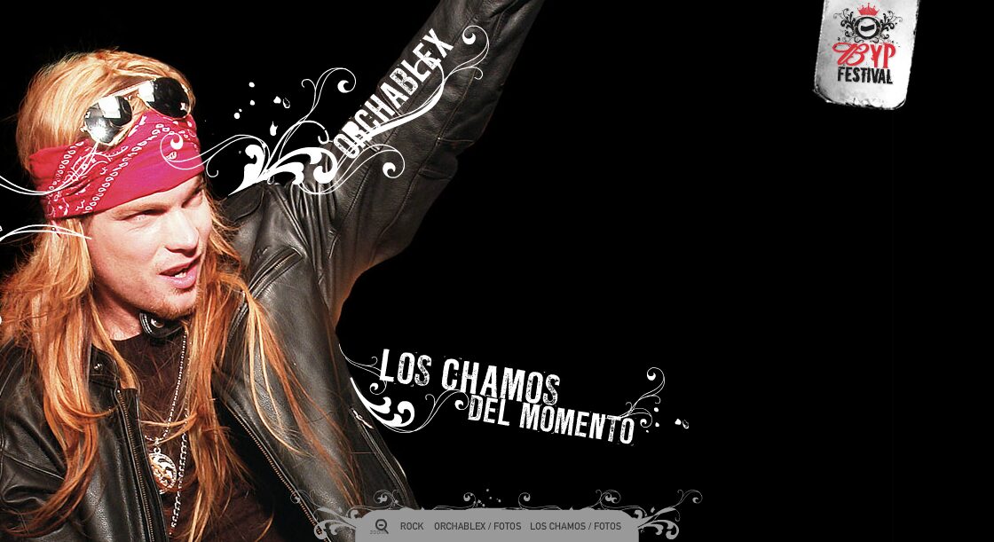 Portada del sitio de BYP Festival