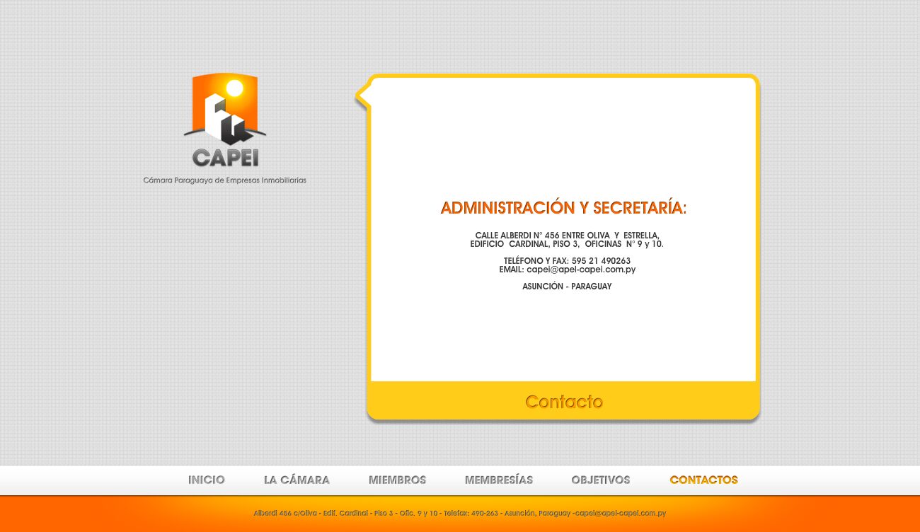 Contact: administration and secretariat — CAPEI