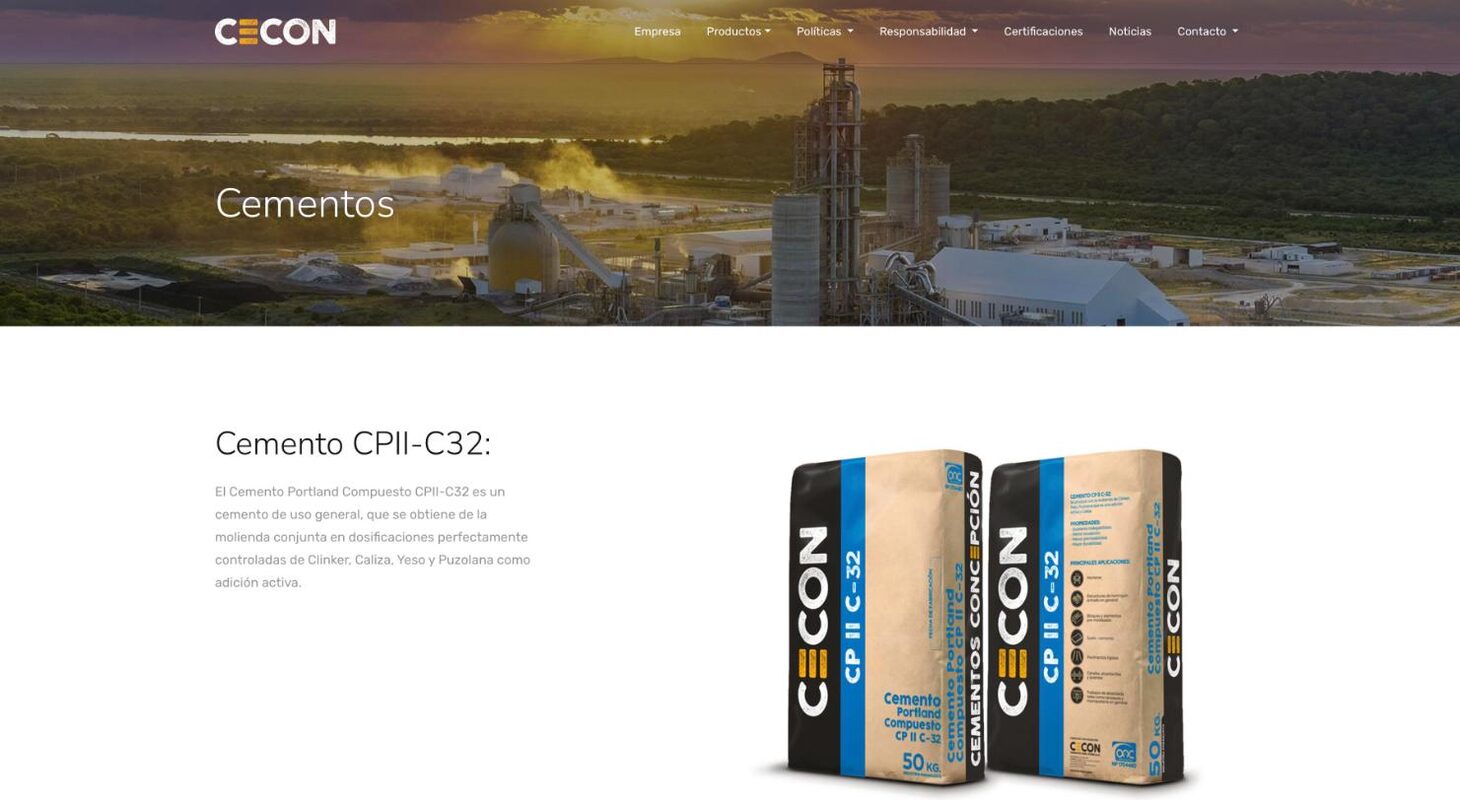 Cements: the CP II C-32 data sheet — CECON
