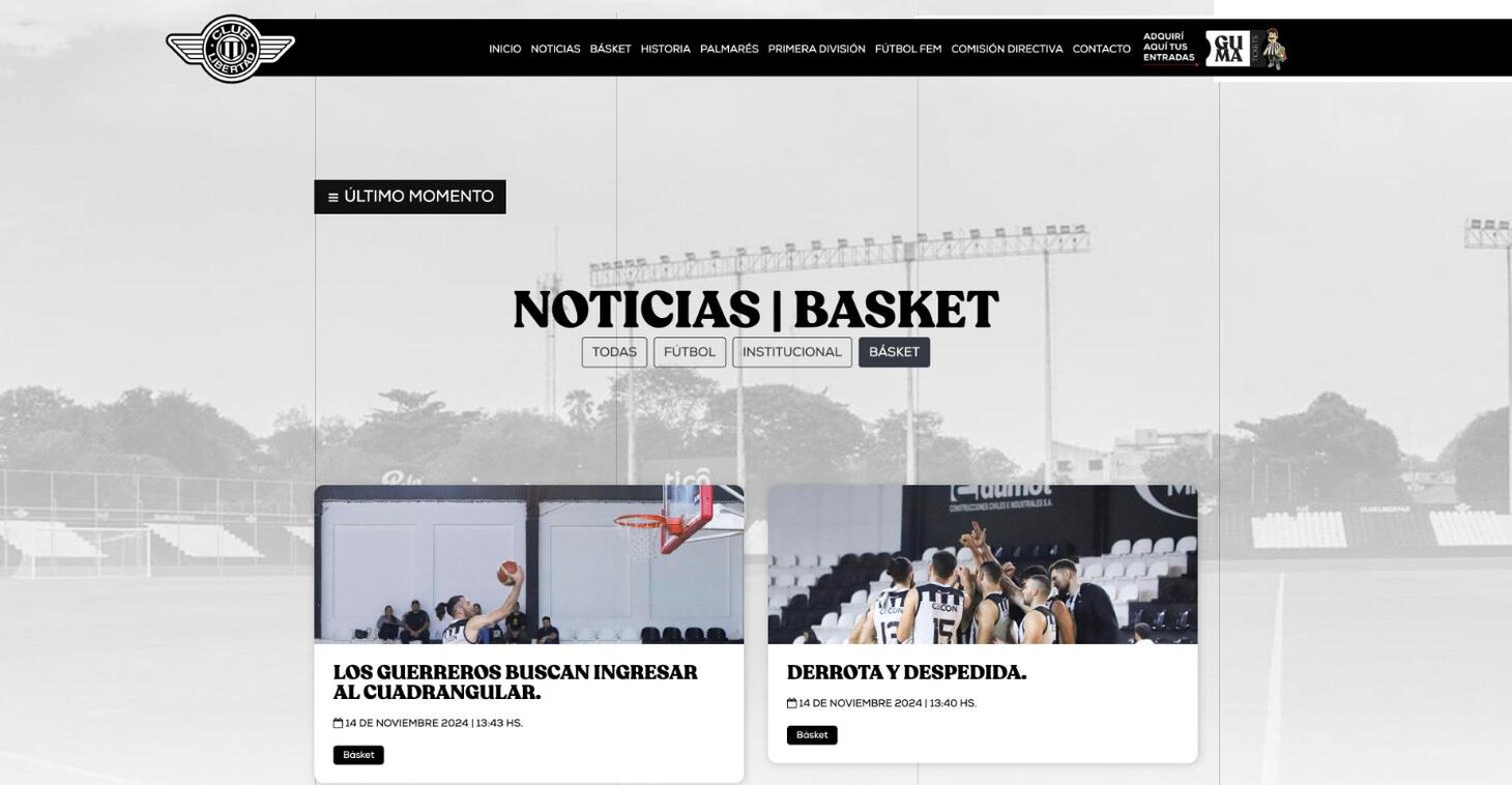 News filtered by basketball — Club Libertad