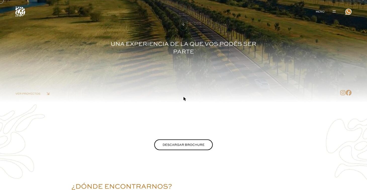 Home: 'An experience you can be part of' and brochure download — El Delta