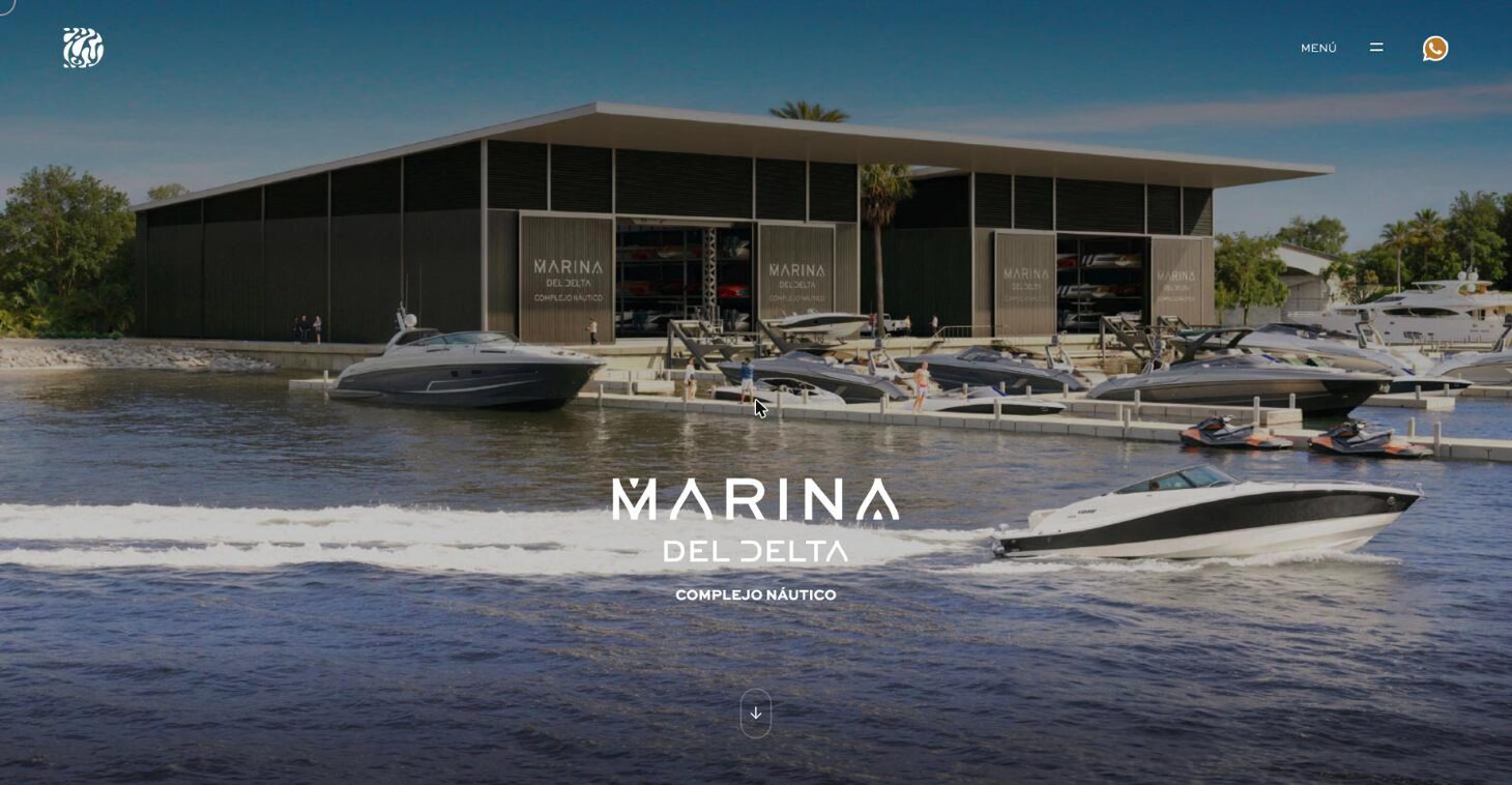 Marina del Delta: amenity page, the marina complex — El Delta