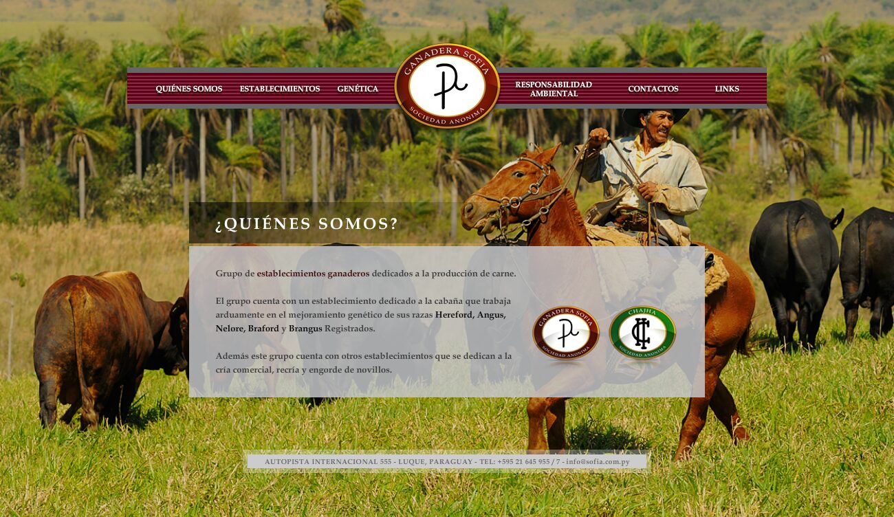 About us — Ganadera Sofía