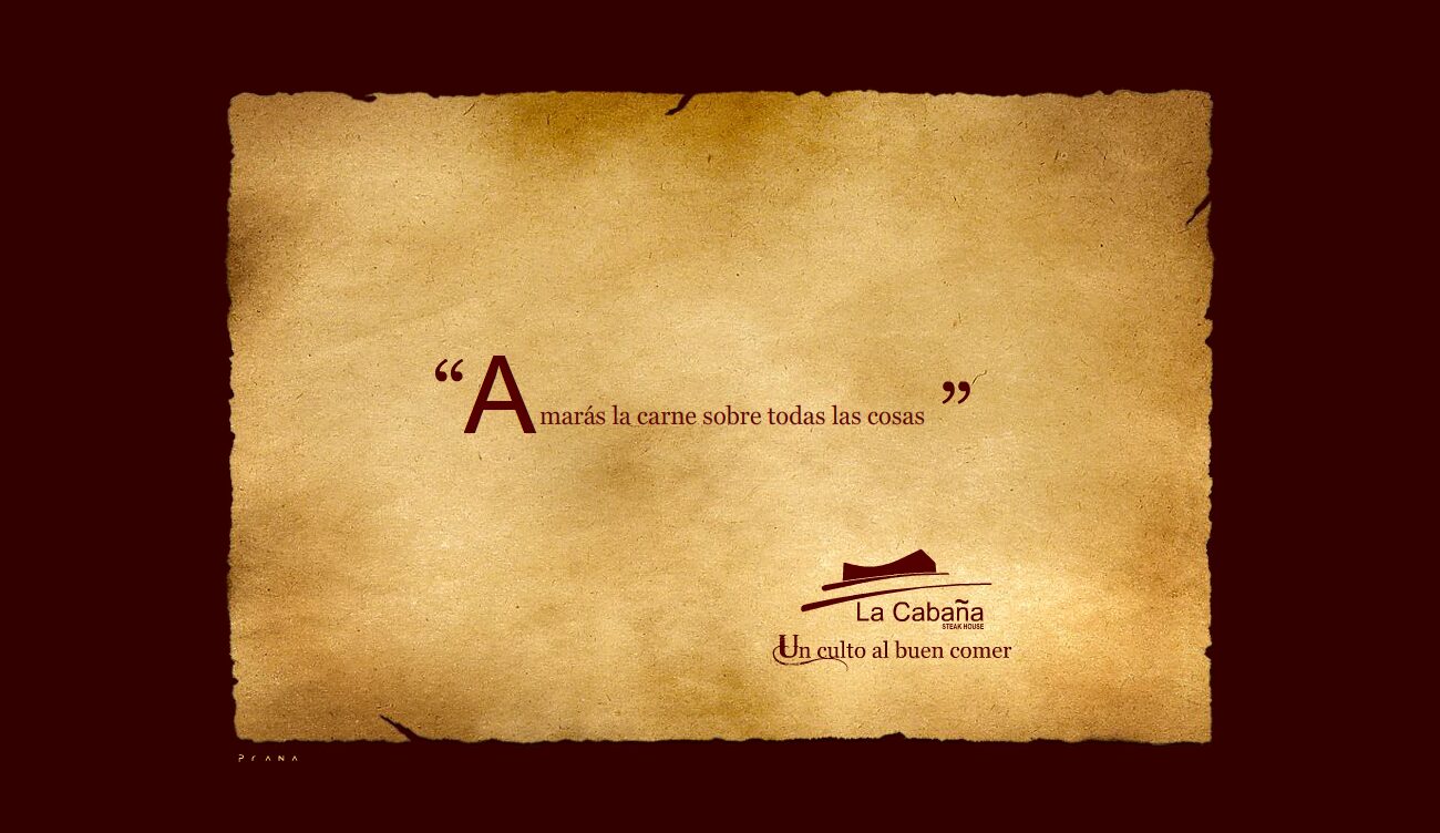 Homepage of the La Cabaña Steak House website