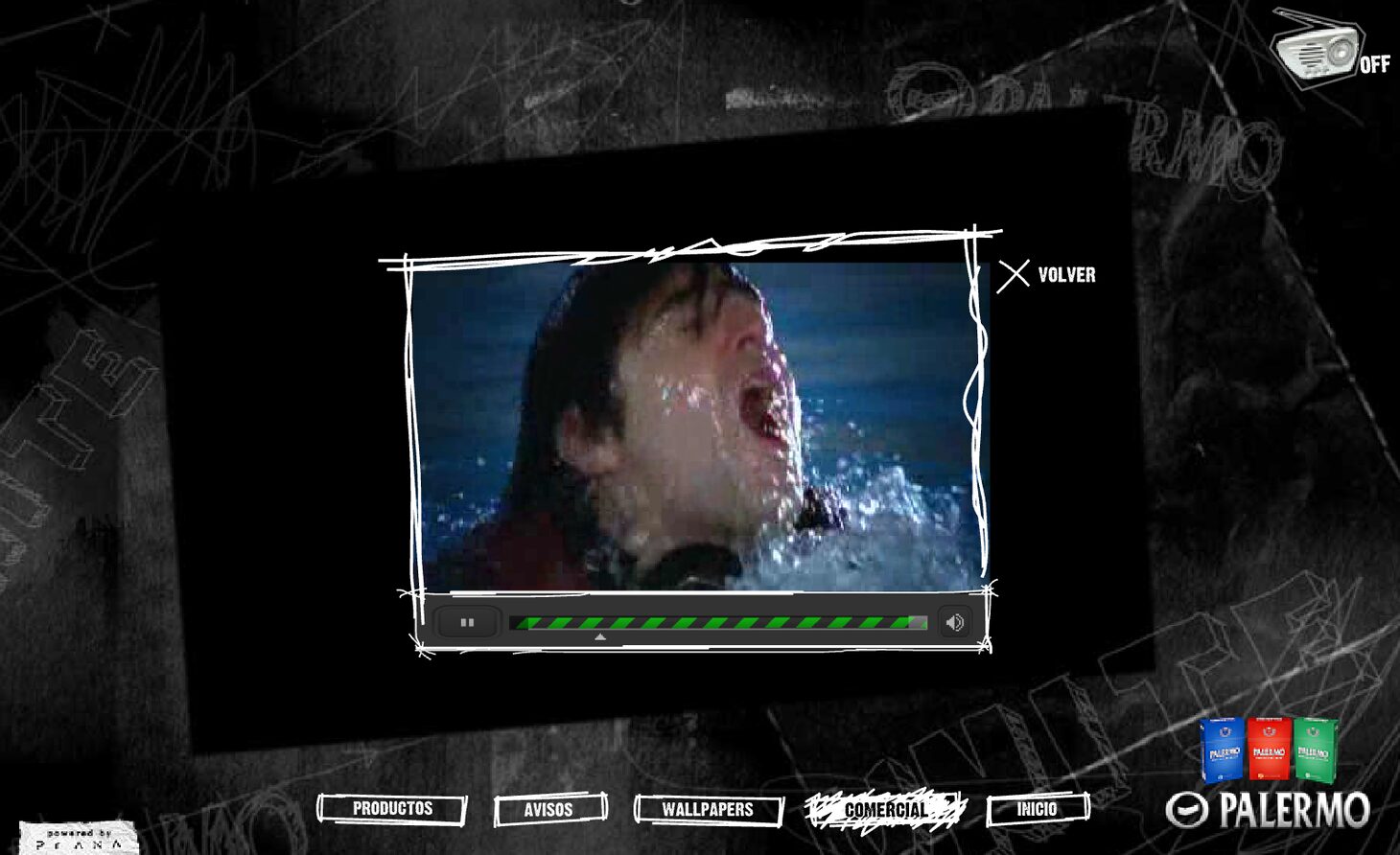 Commercial: the video running inside the same frame — Palermo "Unite"