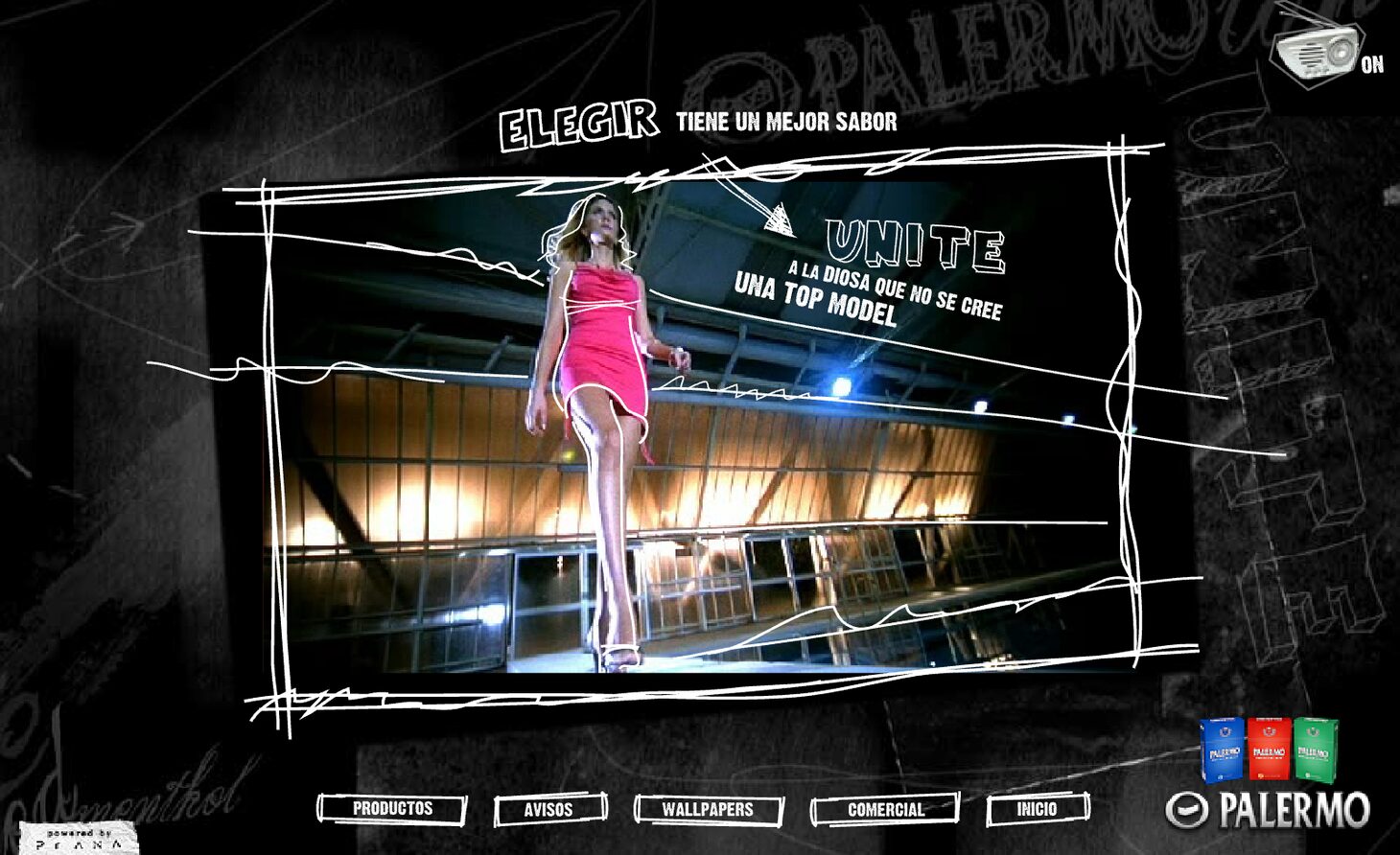Rollover: "to the goddess who does not think she is a top model" — Palermo "Unite"