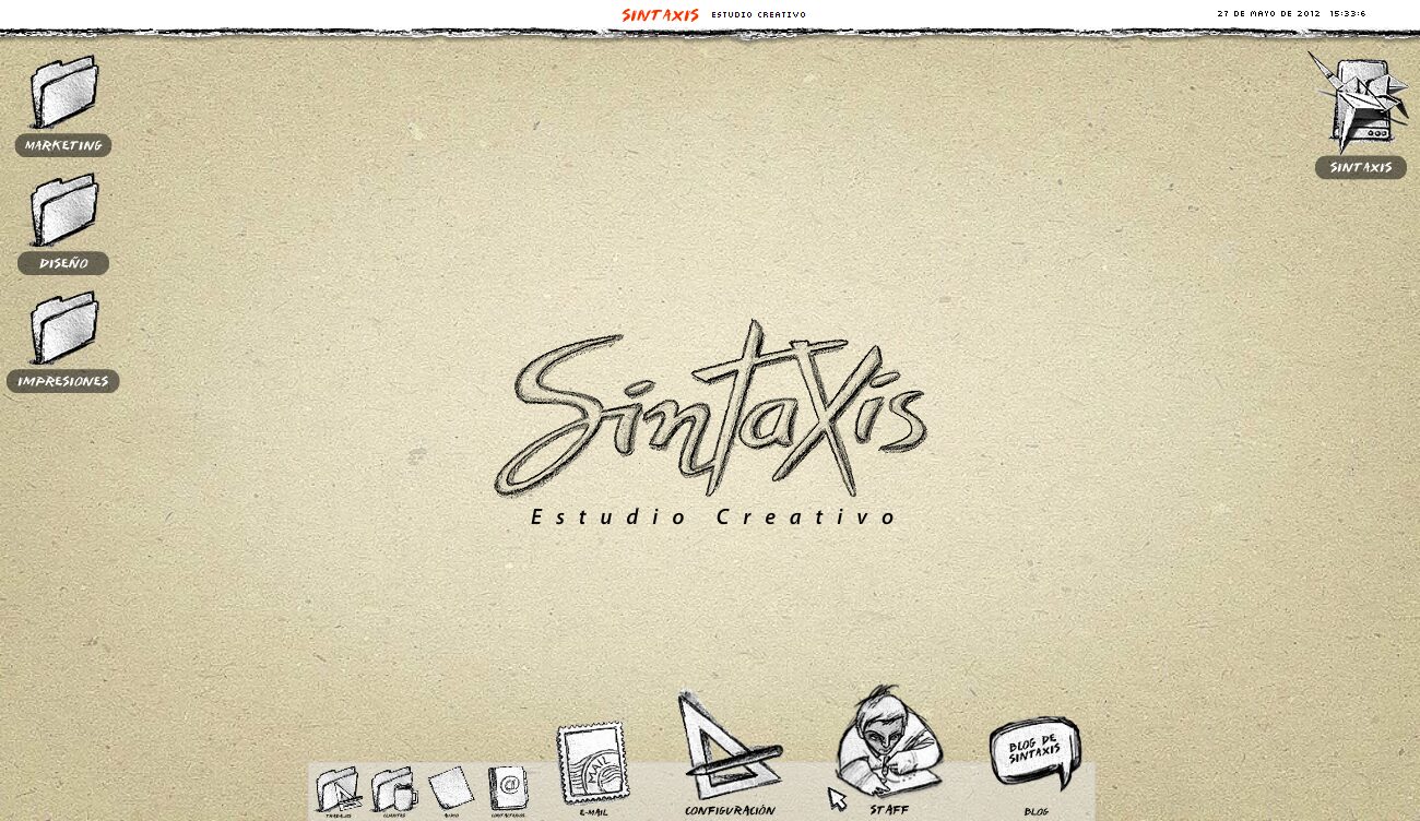 Homepage of the Sintaxis website